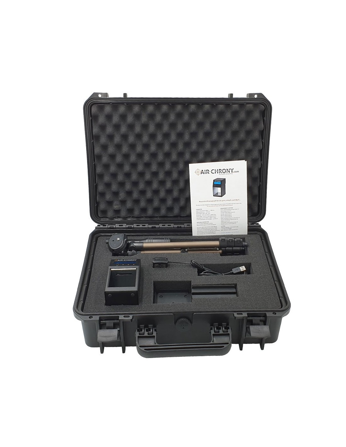 .com : AIR CHRONY Shooting Chronograph MK3 - Set (Chronograph,  Durable case, Power Supply, USBCable, Soft.) - Durable Build - Official  Measuring Device of The World Hunter Field Target Org. - Black : Sports &  Outdoors